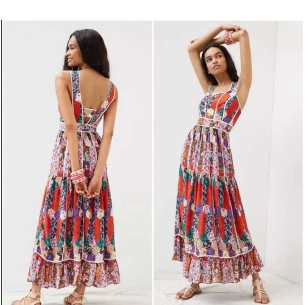 Anthropologie patchwork dress